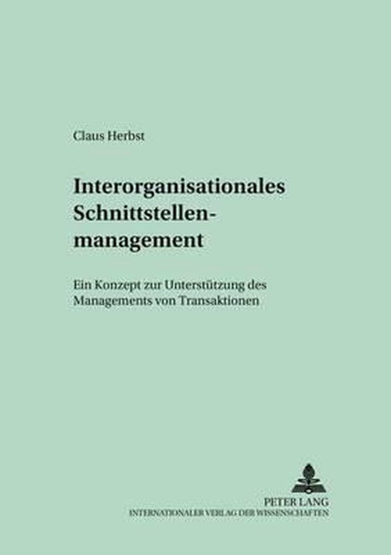 Interorganisationales Schnittstellenmanagement - cover