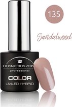 Cosmetics Zone Hypoallergene UV/LED Hybrid Gellak 7ml. Sandalwood 135