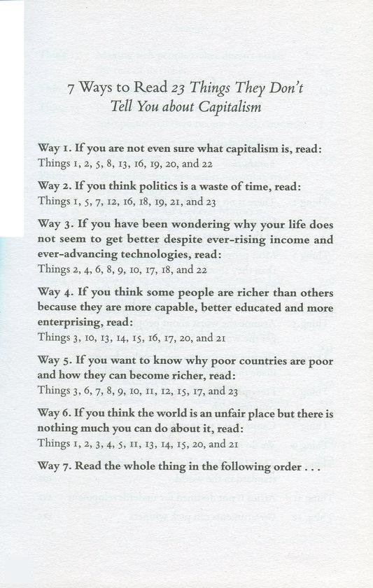 Critical Analysis of 23 Things They Don’t Tell You About Capitalism