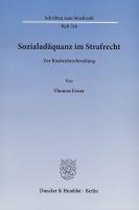 Sozialadaquanz Im Strafrecht