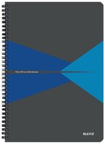 Leitz Office Notitieboek - A4 - Gelijnd - Spiraalgebonden - PP kaft - Blauw