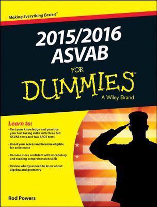 2015 / 2016 Asvab For Dummies, Rod Powers 9781119038337 Boeken bol