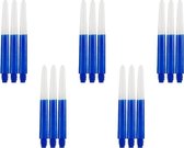 Dragon darts - Two Tone Blauw - Medium - dart shafts - multipack 5 sets - darts shafts