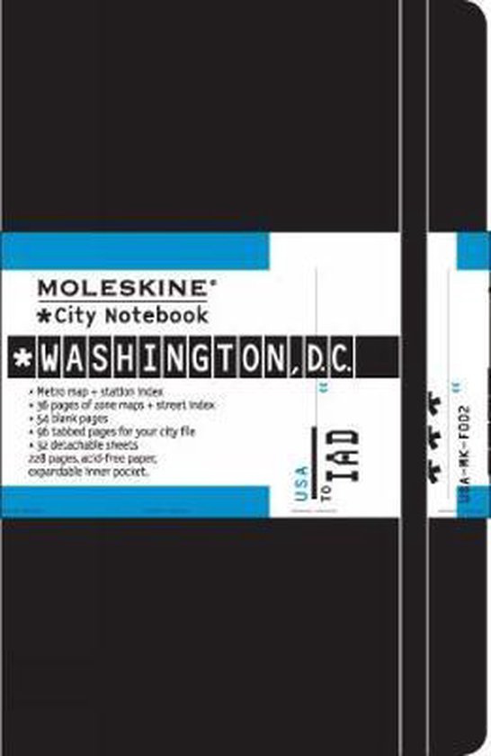 Cover van het boek 'Moleskine North America - City Notebook Washington' van  Moleskine