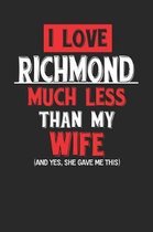 I Love Richmond Much Less Than My Wife (and Yes, She Gave Me This)