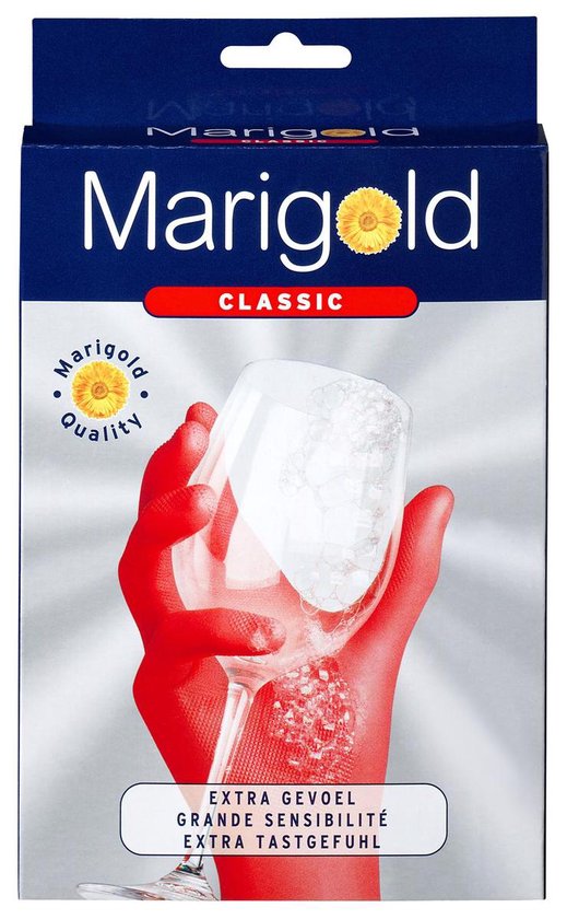 Marigold Huishoudhandschoenen Rubber - rood - maat M