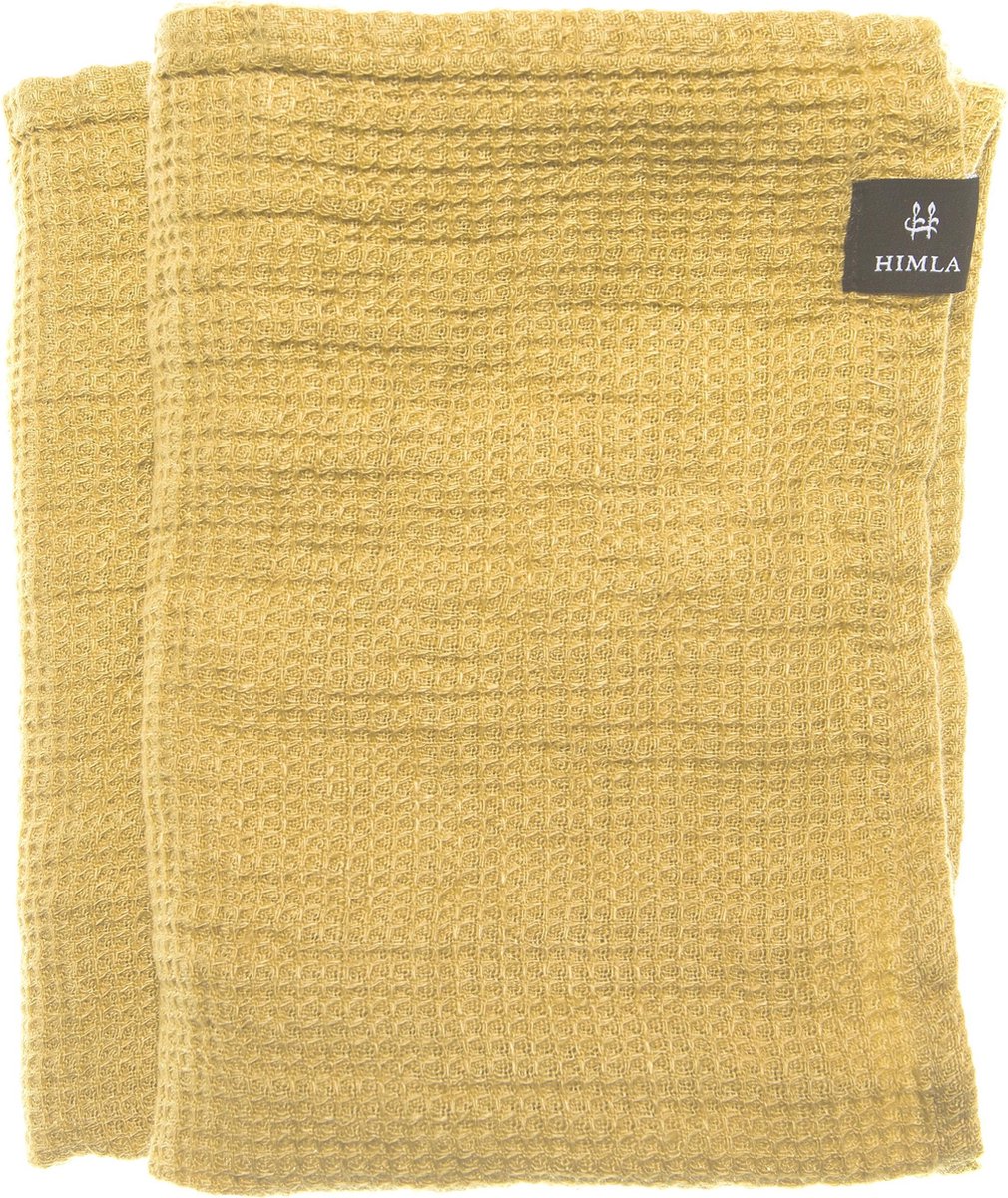 Fresh laundry handdoek yellowish - 47 x 65 cm 2-pack