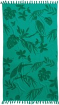 Seahorse Tropical - Strandlaken Hamam - 100 x 180 cm - Sea Green