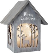 small foot - Illuminated House "Merry Christmas", Shabby Chic