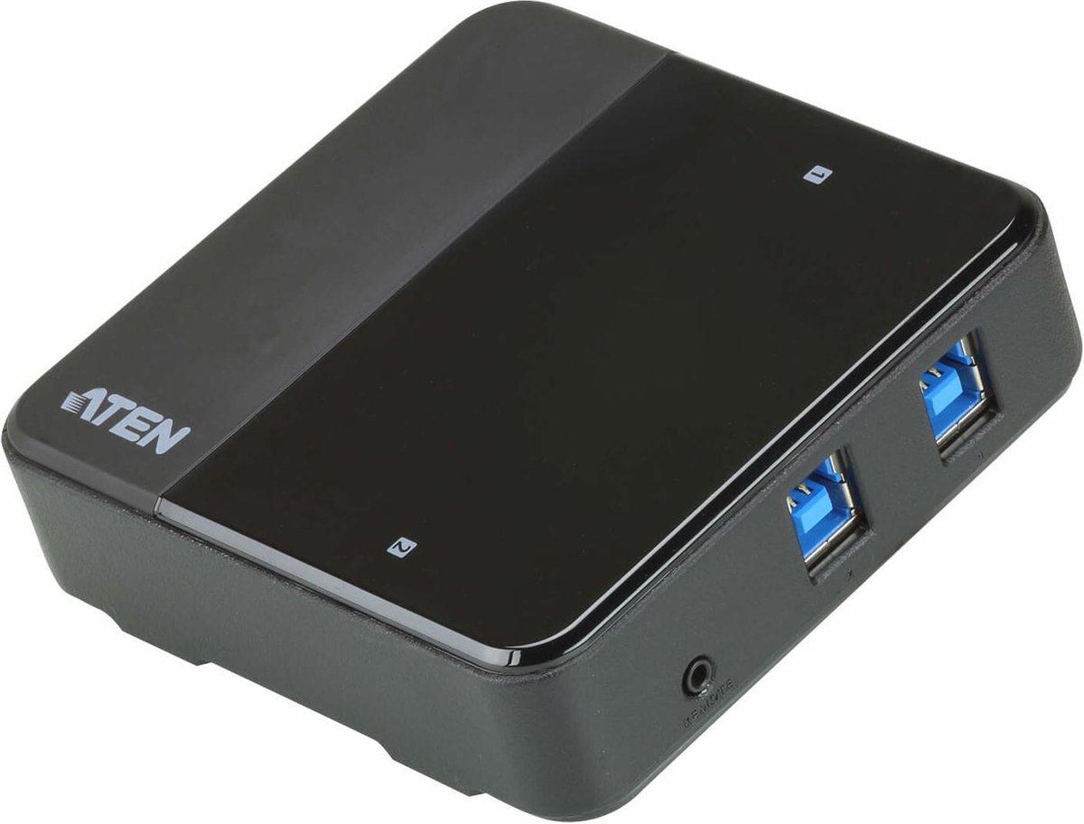 ATEN US3324 2 poorten USB 3.2 Gen 1-schakelaar (USB 3.0) Zwart