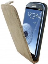 Mobiparts Vintage Flip Case Samsung Galaxy S3 Creme