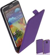 TCC Luxe Leder hoesje Samsung Galaxy Note 3 Flip Case/Cover - Paars - N9000