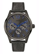 GUESS Watches W0493G4 Passage - Horloge - Leer - Grijs - 42 mm