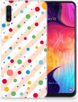 TPU Siliconen Hoesje Samsung Galaxy A50 Design Dots