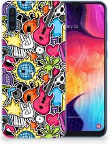 Coque Téléphone pour Samsung Galaxy A50 Bumper Housse Etui Punk Rock