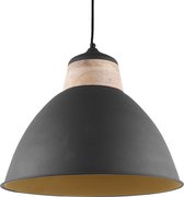 Pendant lamp Fam wood accent large black