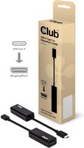 USB / DisplayPort Adapter [1x USB-C stekker - 1x DisplayPort bus] Zwart club3D CAC-1507