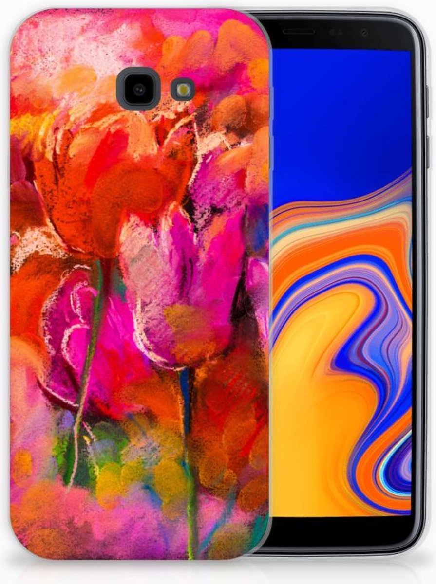 Back Cover voor Hoesje maken Samsung Galaxy J4 Plus (2018) Tulips