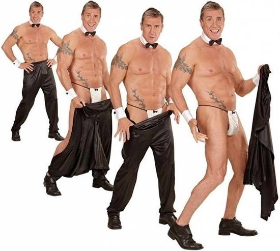 Stripper broek zwart voor heren XL
