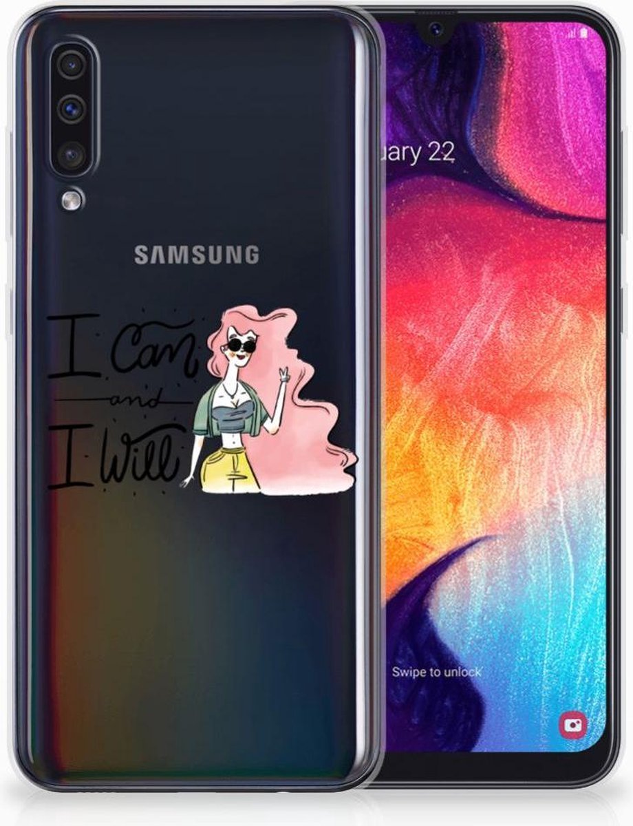 Samsung Galaxy A50 Telefoonhoesje met Naam i Can