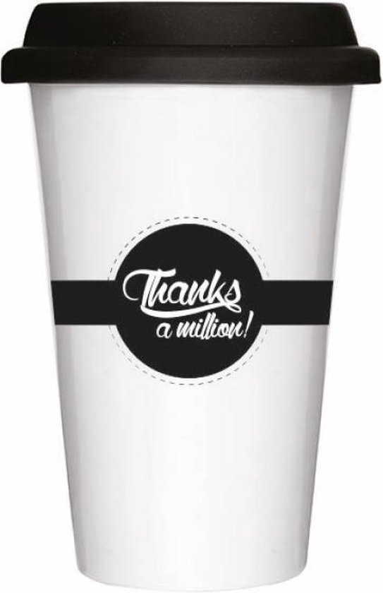 Take away mug Thanks