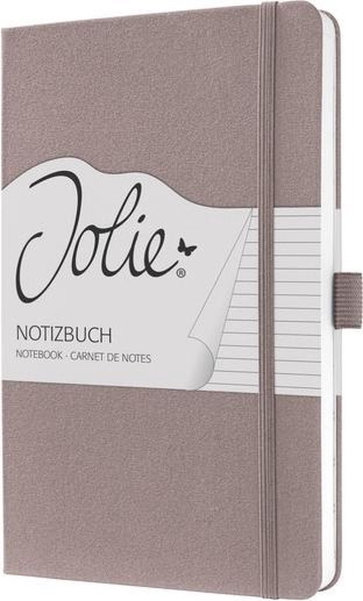 notitieboek Sigel Jolie Sense A5 hardcover gelinieerd bruin SI-JN505