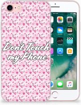 Hoesje Geschikt voor iPhone SE (2020/2022) en Geschikt voor iPhone 8 | 7 Flowers Pink DTMP