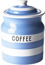 Cornishware Blue Coffee voorraadpot met deksel 84 cl