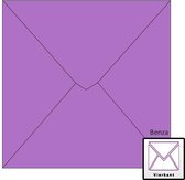 Benza Wenskaart Enveloppen - Vierkant 14 x 14 cm - Paars - 50 stuks