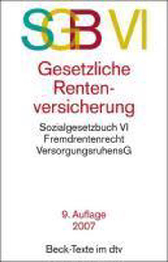 Gesetzliche Rentenversicherung. SGB VI - cover