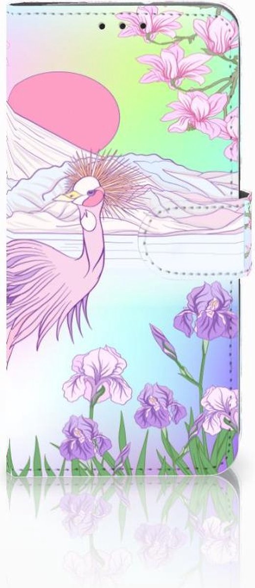 Book Case voor Motorola Moto G7 Power Telefoonhoesje met Pasjes Bird