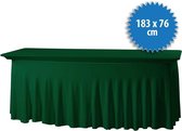 Jupe De Table Cover Up Surf - 183x76cm - Vert Foncé