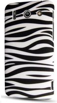 Huawei Acsend y300 silicone gel hoesje zebra
