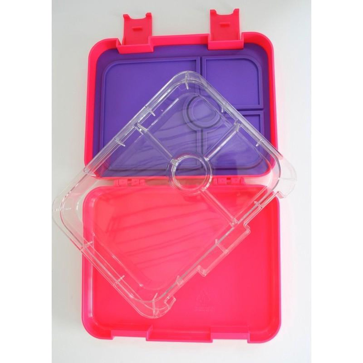 Gaffelbox 4 - Roze - Bento lunchbox/broodtrommel met 4 lekvrije vakjes voor jong en oud