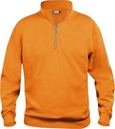 Clique Basic halfzip Signaaloranje maat XS