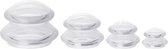 Cellulite Cups – Vacuum Anti Cellulitis Massage Cups - Set van 4 silicone cups – transparant
