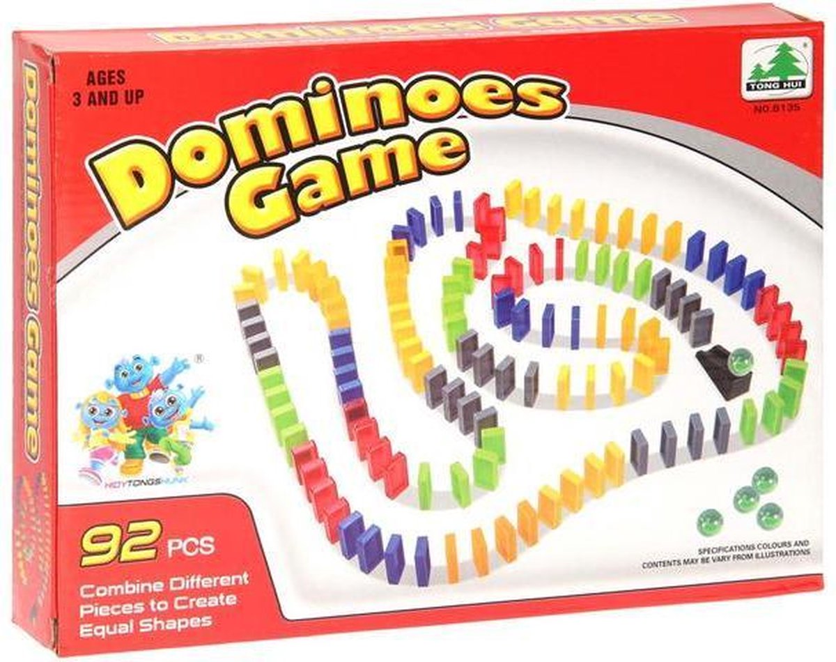 klink cursief Alaska Domino Stenen voor Kinderen 92-delig | Games | bol.com