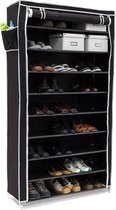 MaxxHome - Schoenenkast - 10 niveaus - 88x30x160cm