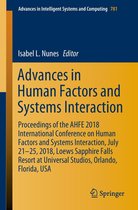 Advances in Intelligent Systems and Computing 781 - Advances in Human Factors and Systems Interaction