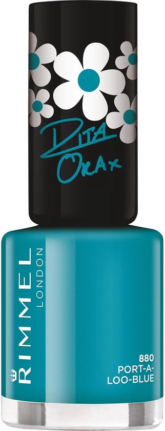 Rimmel London 60 seconds supershine Rita Ora Collection Nagellak - 880 Port-A-Loo Blue