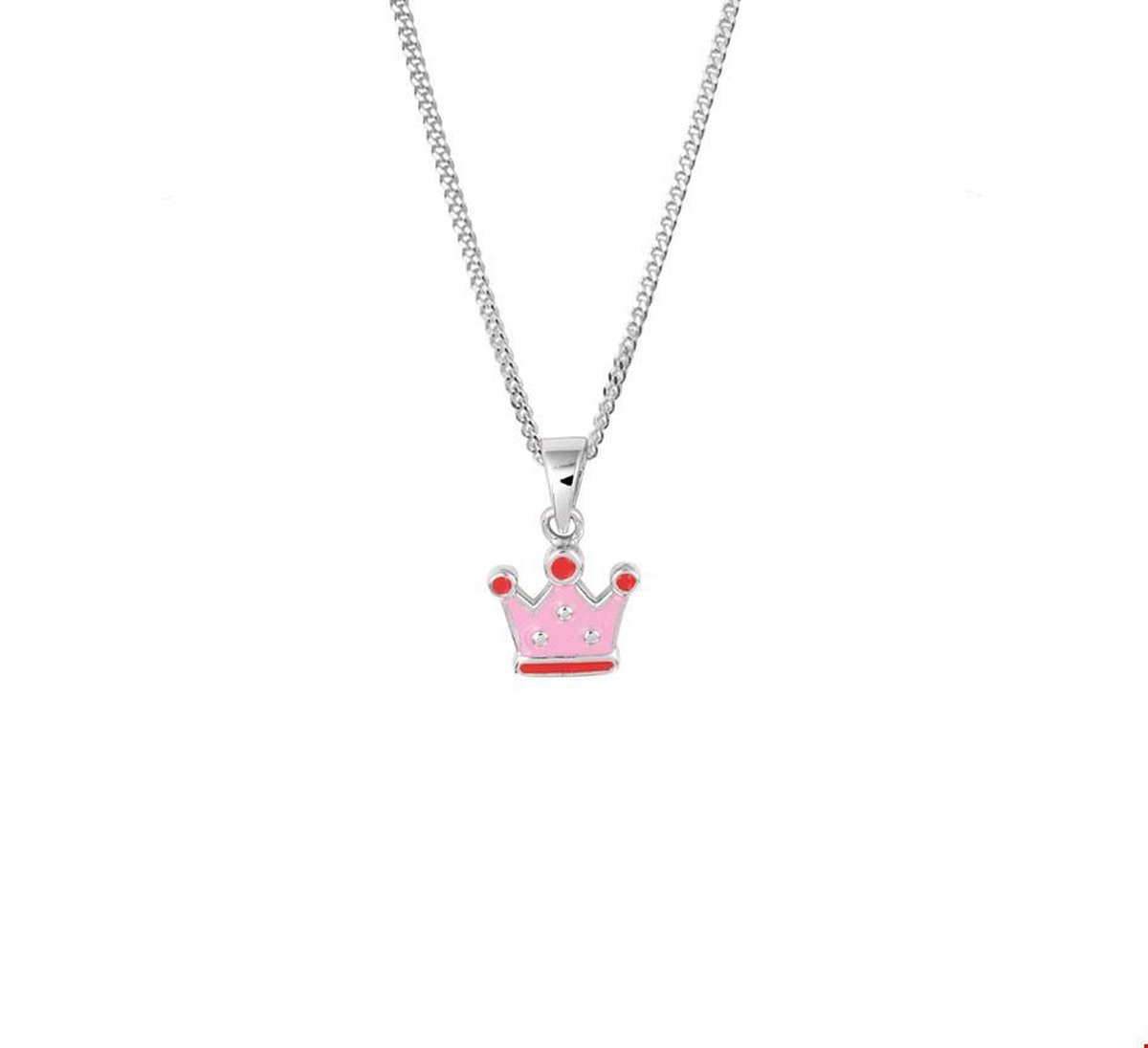 TFT Zilveren Ketting Kroon 1,4 mm 36 + 4 cm