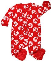 Meisjes pijama fleece met Rendier ontwerp (maat 6-12 maanden)