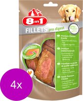 8in1 Fillets Pro Small - Hondensnacks - 4 x 80 g Digest