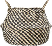 Bloomingville Mand Zwart / Naturel Ø45xH36 cm