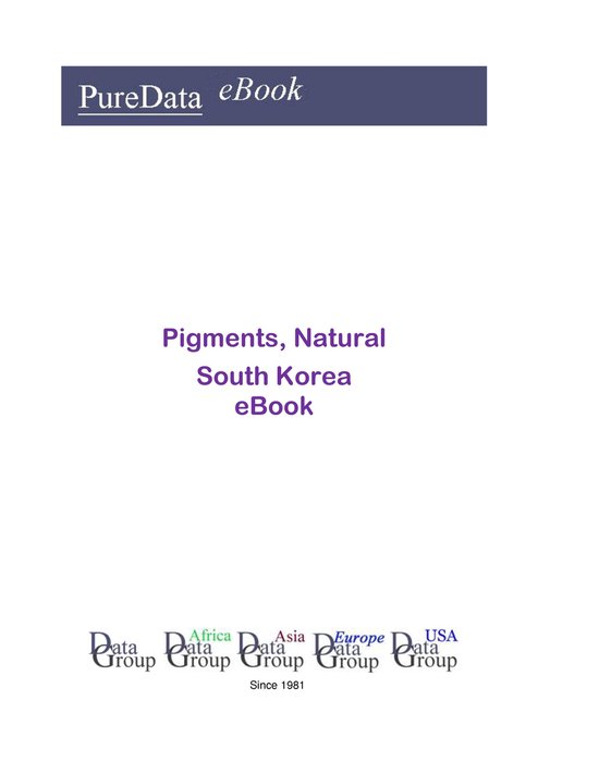 PureData eBook - Pigments, Natural in South Korea - cover