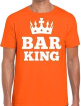 Oranje Bar King t-shirt heren - Oranje Koningsdag kleding 2XL