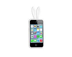 Telefoon Hoesje Konijnen Oortjes - iPhone 4/4S - Wit