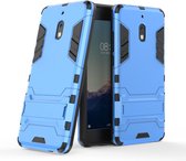 Armor Kickstand Back Cover - Nokia 2.1 Hoesje - Lichtblauw