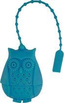 Theezeef Uil voor losse thee- kleur blauw - theefilter / thee-ei