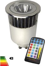 LED GU10 240V 5W wissel kleur met afstandbediening CA027